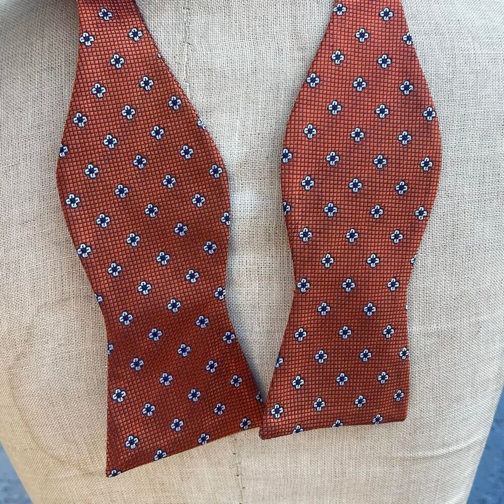 Orange bow tie by Tommy Hilfiger Vintage necktie